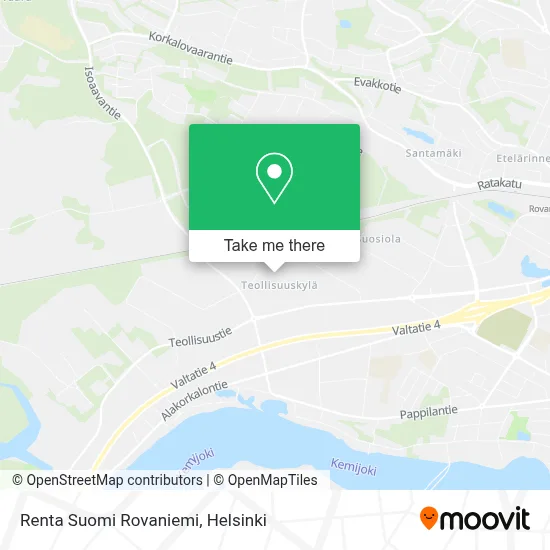 Renta Suomi Rovaniemi map