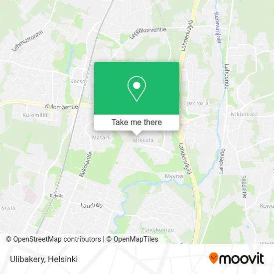Ulibakery map