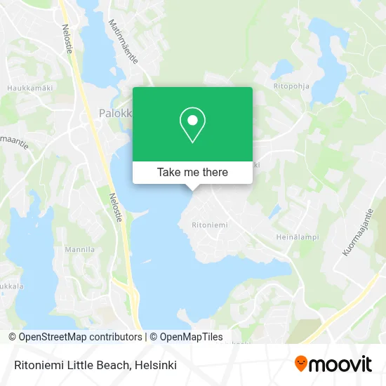Ritoniemi Little Beach map
