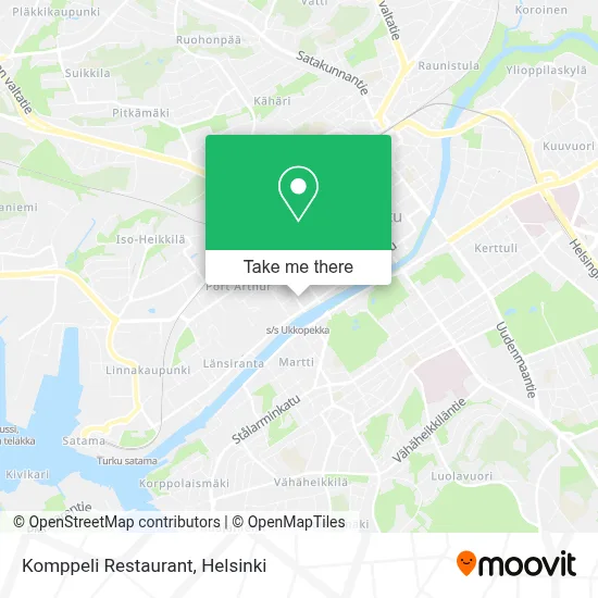 Komppeli Restaurant map