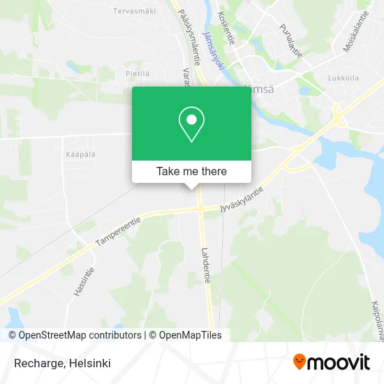 Recharge map