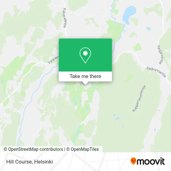 Hill Course map