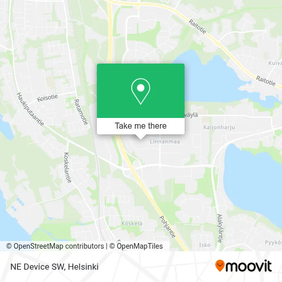 NE Device SW map