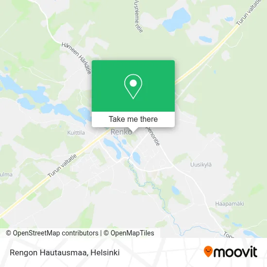 Rengon Hautausmaa map
