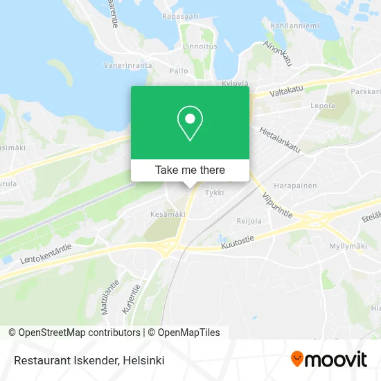 Restaurant Iskender map