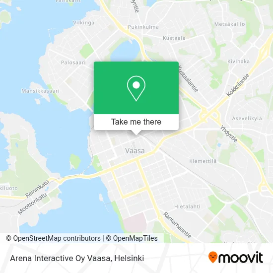 Arena Interactive Oy Vaasa map