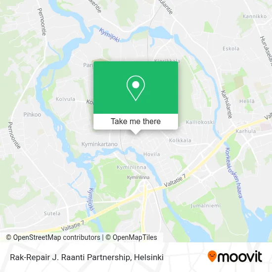 Rak-Repair J. Raanti Partnership map