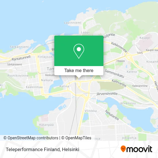 Teleperformance Finland map