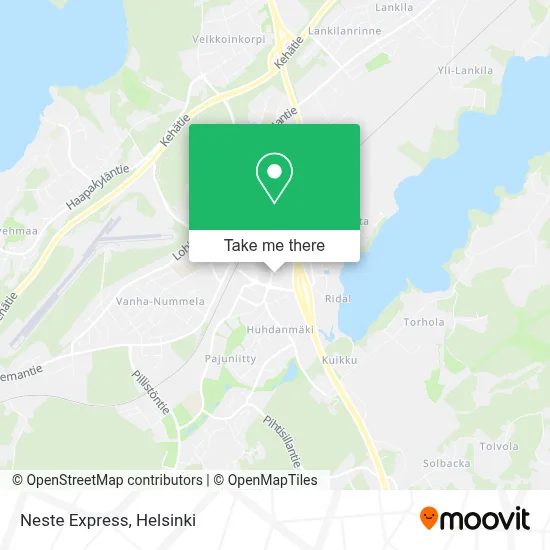 Neste Express map