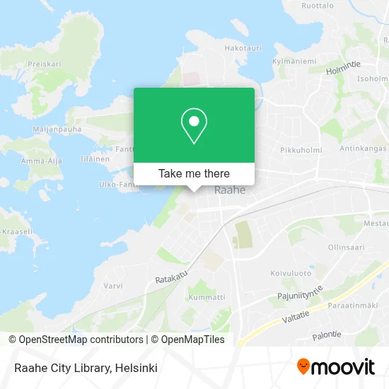 Raahe City Library map