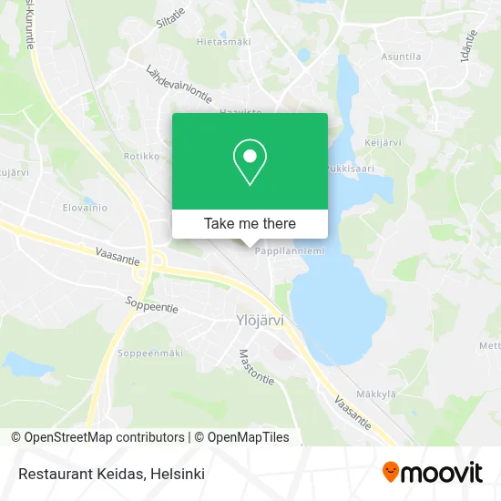 Restaurant Keidas map