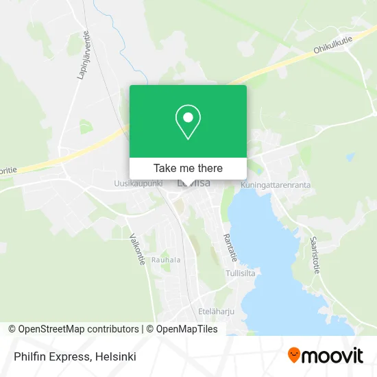 Philfin Express map