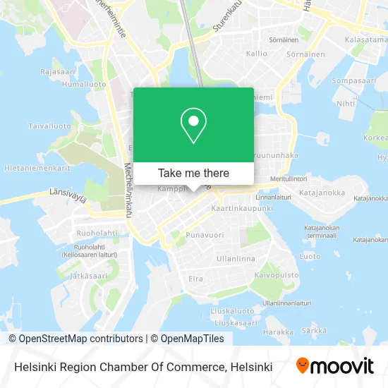 Helsinki Region Chamber Of Commerce map