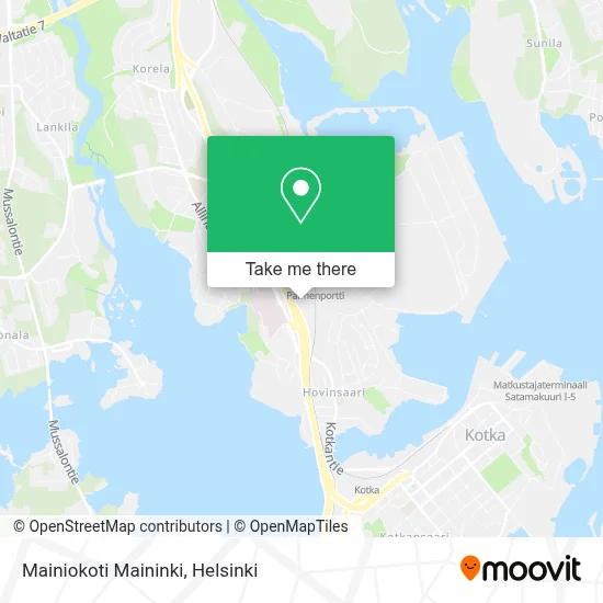 Mainiokoti Maininki map