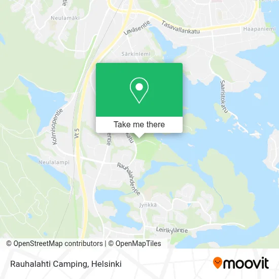 Rauhalahti Camping map
