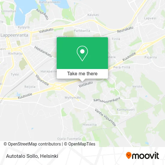 Autotalo Sollo map