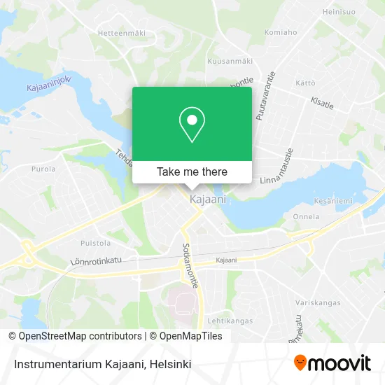 Instrumentarium Kajaani map
