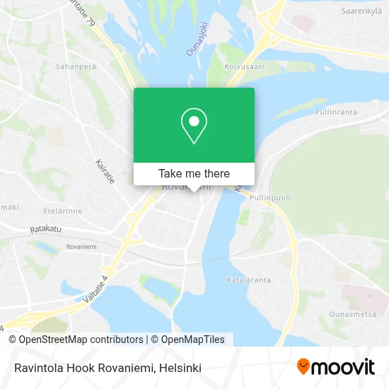 Ravintola Hook Rovaniemi map