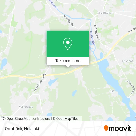 Ormträsk map