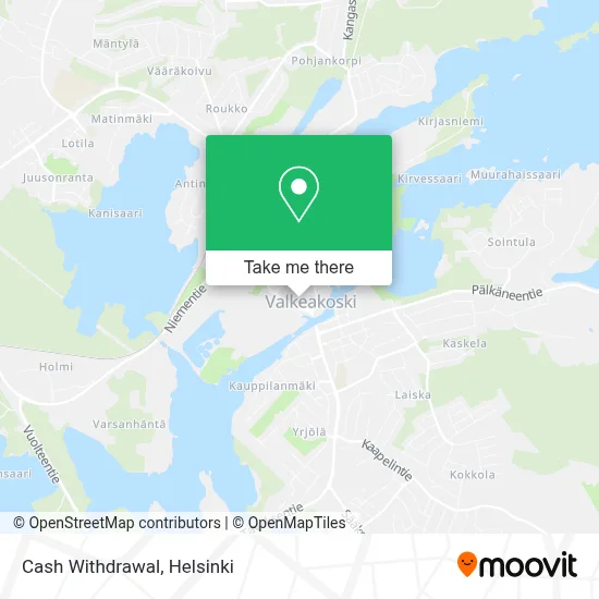 Cash Withdrawal map