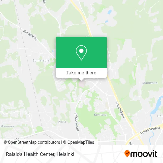 Raisio's Health Center map
