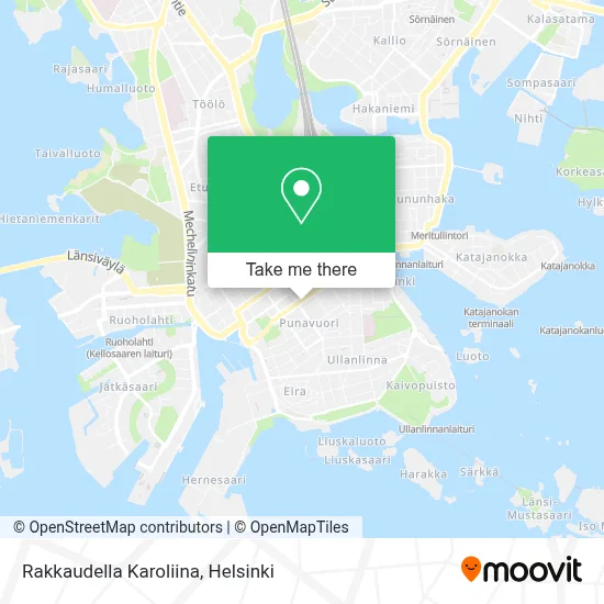 Rakkaudella Karoliina map