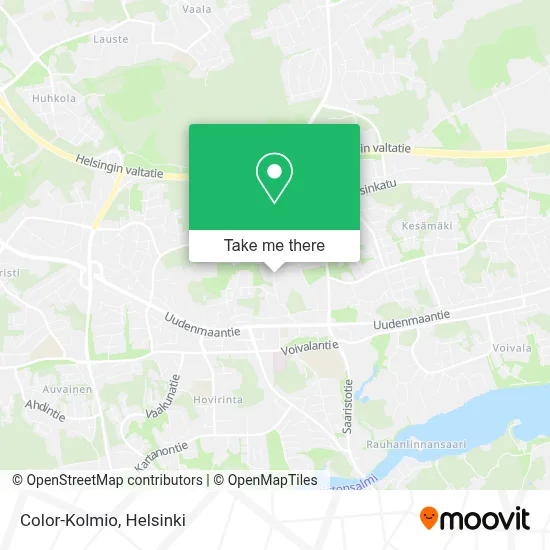 Color-Kolmio map