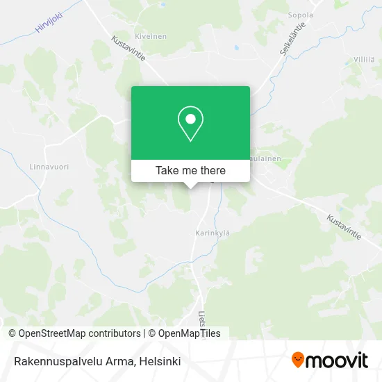 Rakennuspalvelu Arma map
