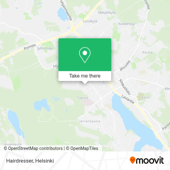 Hairdresser map