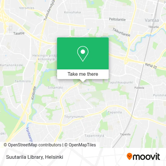 Suutarila Library map