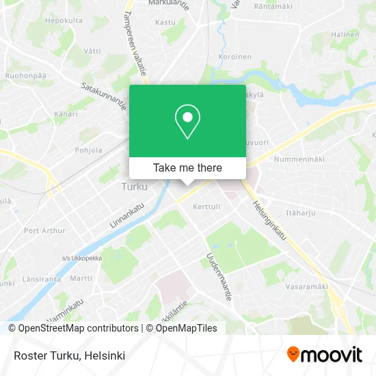 Roster Turku map
