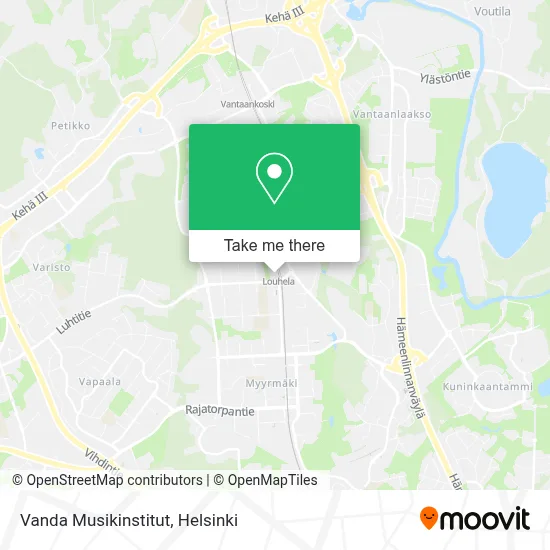 Vanda Musikinstitut map