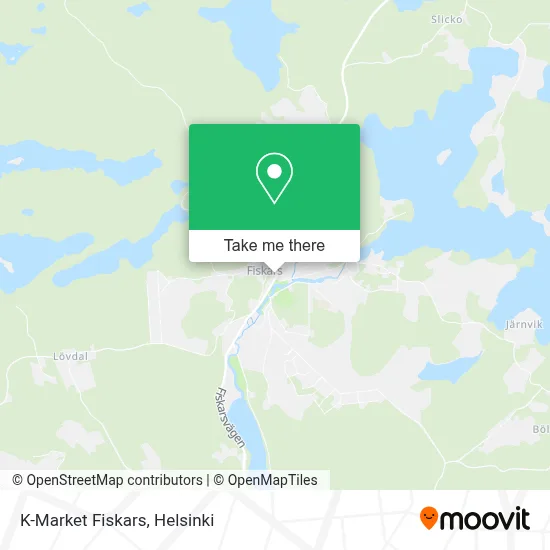 K-Market Fiskars map
