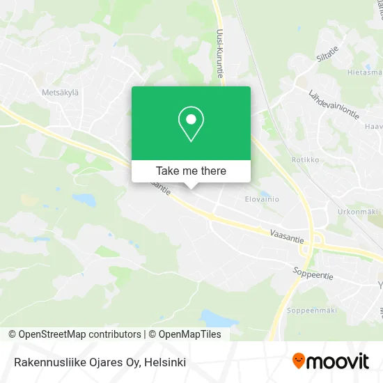 Rakennusliike Ojares Oy map