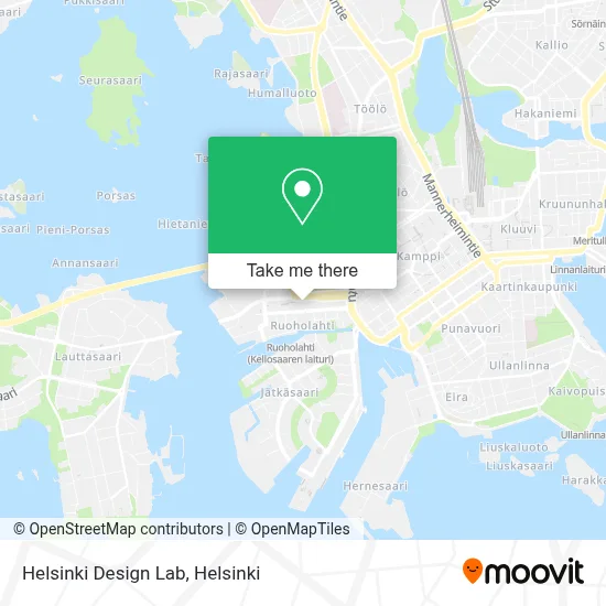 Helsinki Design Lab map