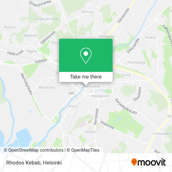 Rhodos Kebab map