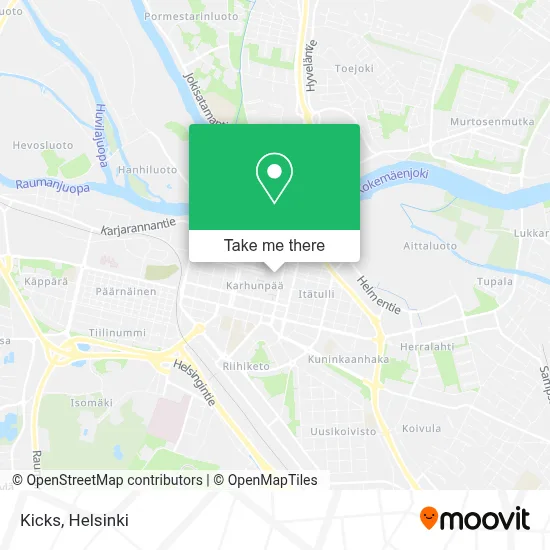 Kicks map