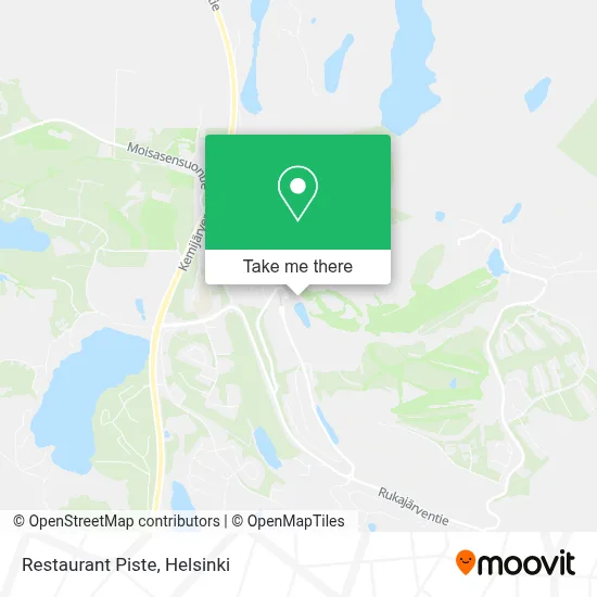 Restaurant Piste map