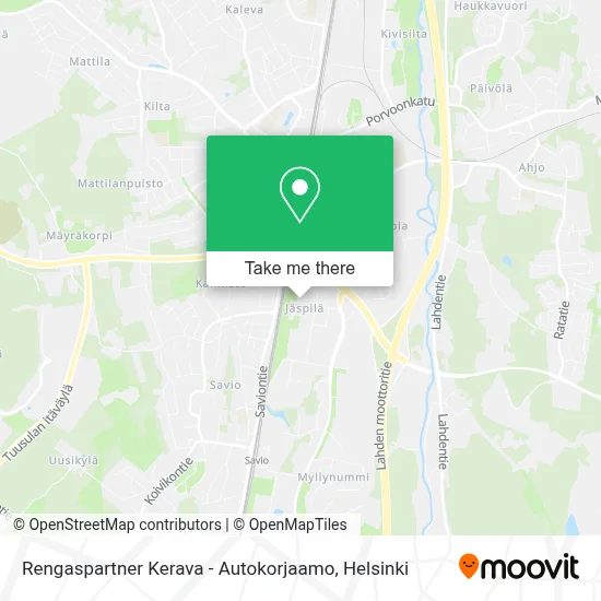 Rengaspartner Kerava - Autokorjaamo map