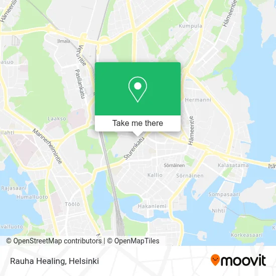 Rauha Healing map
