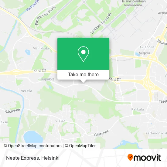 Neste Express map