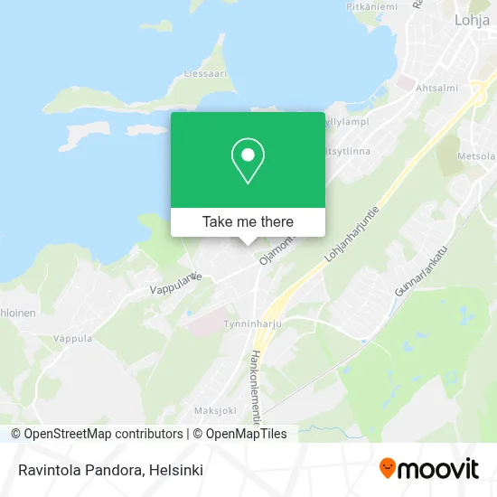 Ravintola Pandora map