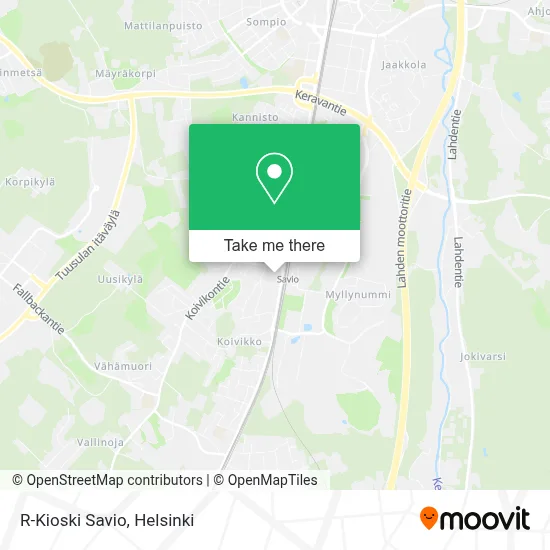 R-Kioski Savio map