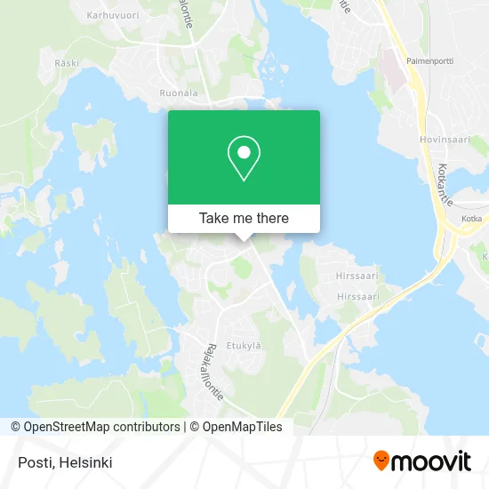 Posti map