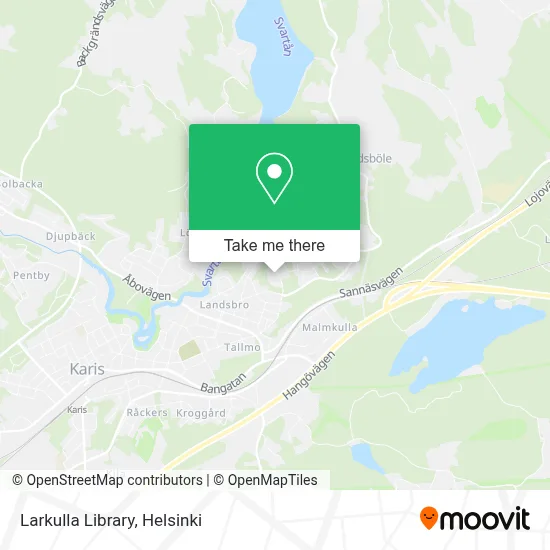 Larkulla Library map