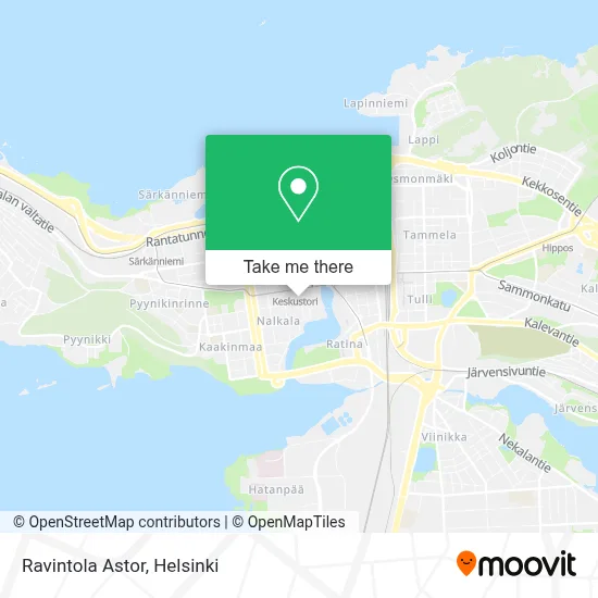 Ravintola Astor map