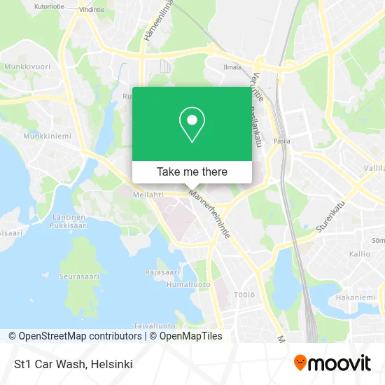 St1 Car Wash map