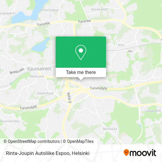 Rinta-Joupin Autoliike Espoo map