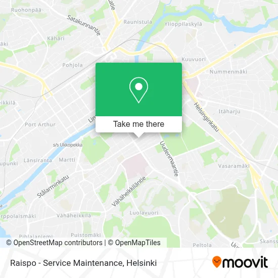 Raispo - Service Maintenance map