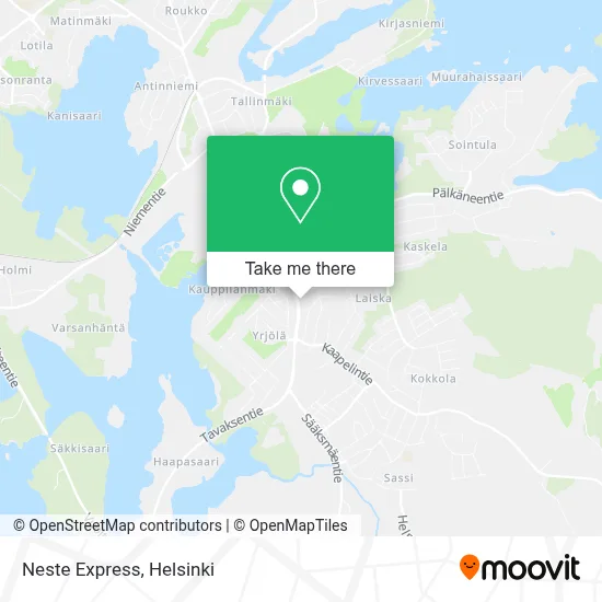 Neste Express map